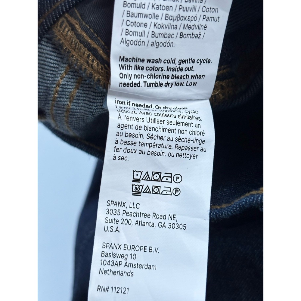 NWT Spanx EveryWear Flare Jeans Women's Size XL Raw Indigo Pull On Boho 21266Q - Picture 9 of 16